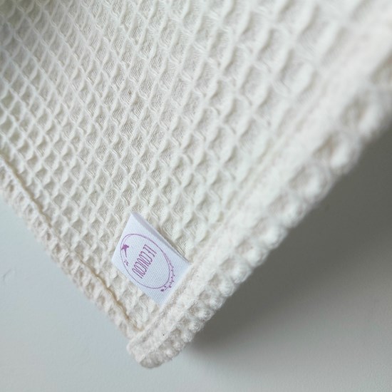 ręcznik wafelkowy w kolorze kremowym