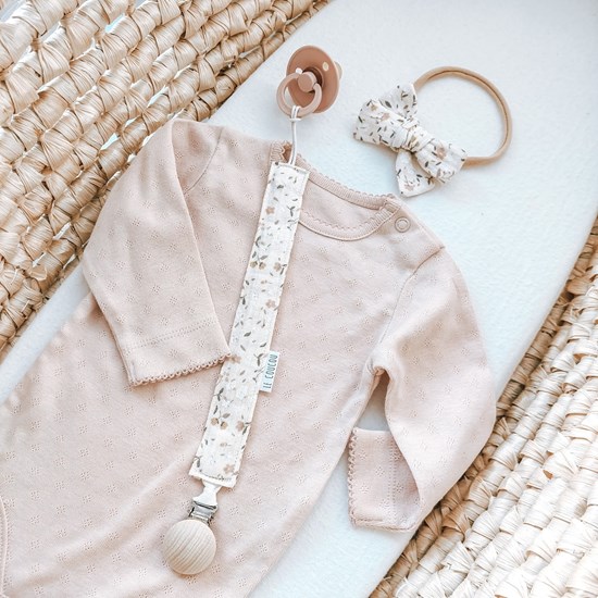 opaska z kokardką w kwiatuszki