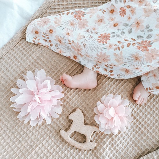 ręcznik wafelkowy w kolorze camel