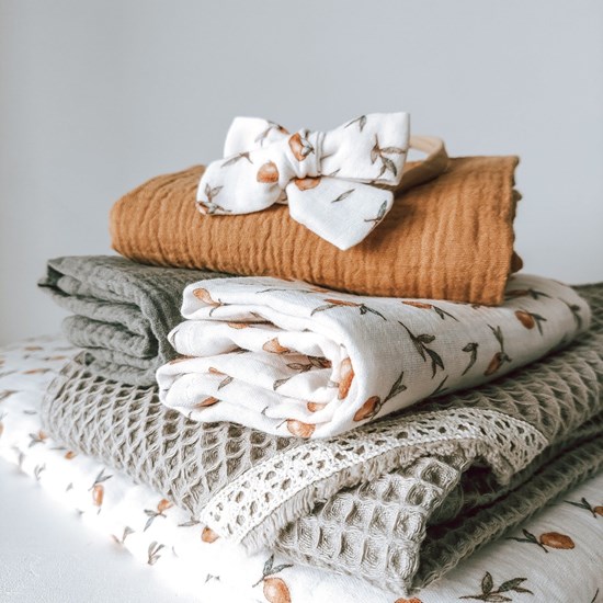 opaska z kokardką w cytrynki