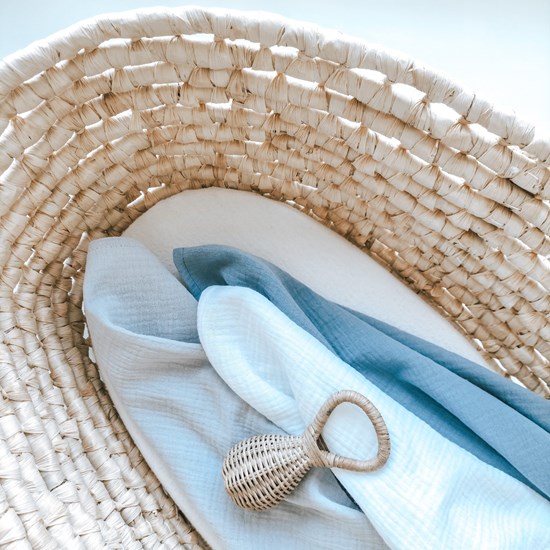 zestaw pieluszek w kolorach chłopięcych