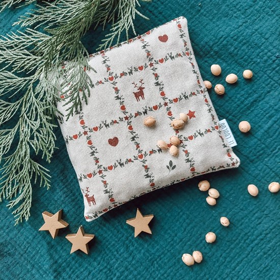 ekologiczny termoforu z pestkami wiśni na kolki i bolący brzuszek