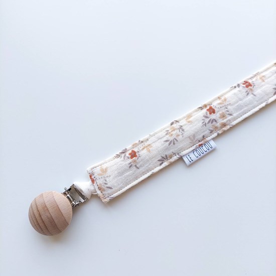 zawieszka do smoczka suszone kwiaty