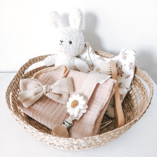 opaska z muślinową kokardką