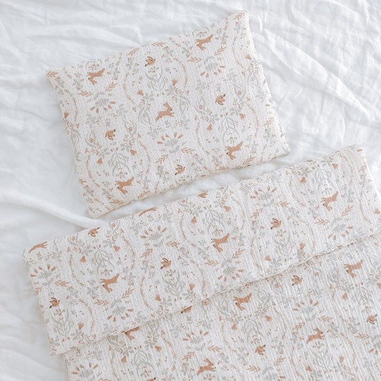 pościel do łóżeczka w zajączki i ptaszki