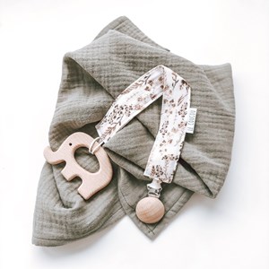 zawieszka do smoczka boho trawy