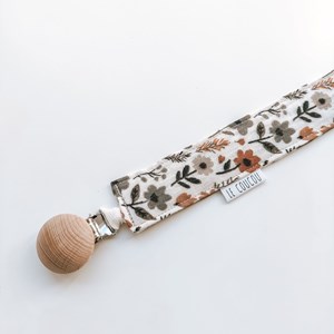 Zawieszka do smoczka i gryzaka  - Jesienne kwiaty