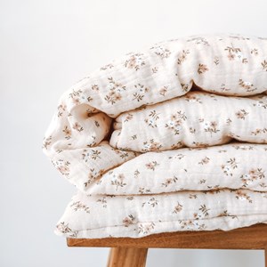 pościel do łóżeczka w kwiatuszki