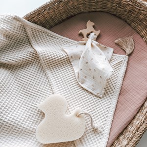 ręcznik wafelkowy w kolorze kremowym