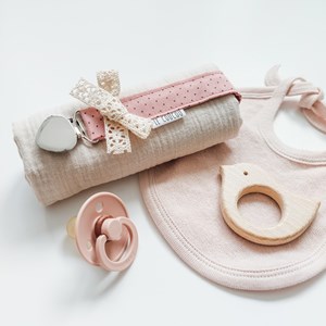 pieluszka muślinowa w kolorze beżu