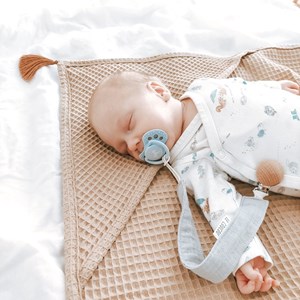 ręcznik wafelkowy w kolorze camel