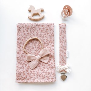 zawieszka do smoczka - wrzosowy ogród