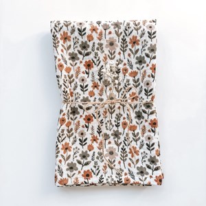 Pieluszka muślinowa - jesienne kwiaty