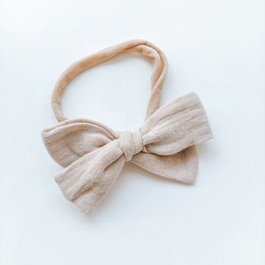 opaska z muślinową kokardką