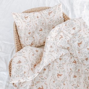 pościel do łóżeczka w zajączki i ptaszki