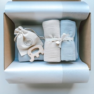 Zestaw prezentowy dla chłopca - błękitny