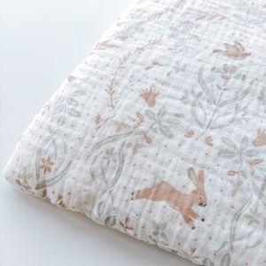 mała poduszka w ptaszki i zajączki