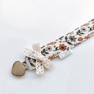 Zawieszka do smoczka i gryzaka - Jesienne kwiaty