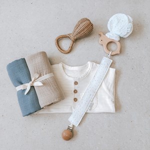 Zestaw na prezent dla niemowlaka - confetti