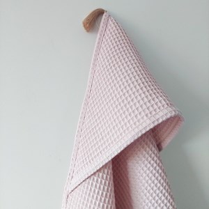ręcznik wafelkowy w kolorze różowym