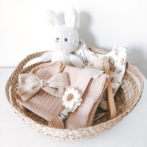 opaska z muślinową kokardką